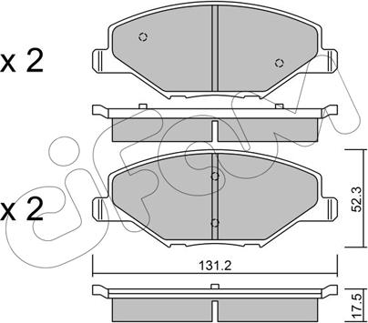 Cifam 822-1006-0 - Kit pastiglie freno, Freno a disco autozon.pro