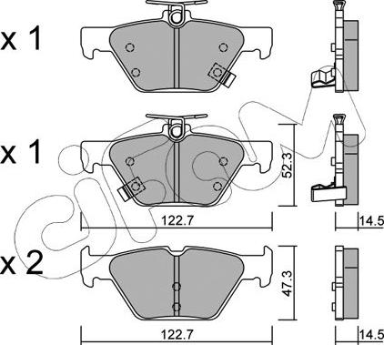 Cifam 822-1087-0 - Kit pastiglie freno, Freno a disco autozon.pro