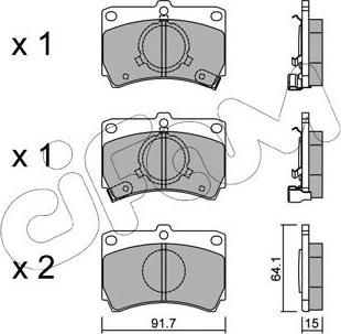 Cifam 822-103-0 - Kit pastiglie freno, Freno a disco autozon.pro