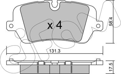 Cifam 822-1025-0 - Kit pastiglie freno, Freno a disco autozon.pro