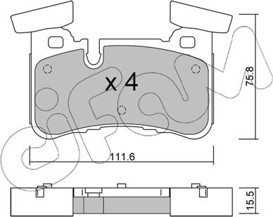 Cifam 822-1199-0 - Kit pastiglie freno, Freno a disco autozon.pro