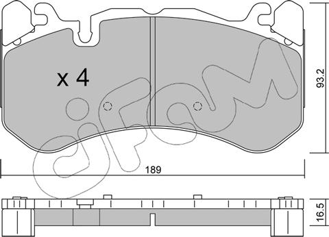 Cifam 822-1198-1 - Kit pastiglie freno, Freno a disco autozon.pro