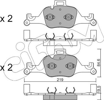 Cifam 822-1145-0 - Kit pastiglie freno, Freno a disco autozon.pro