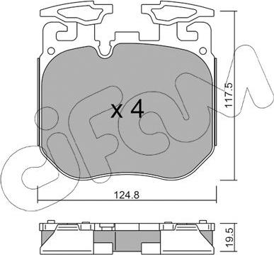 Cifam 822-1147-0 - Kit pastiglie freno, Freno a disco autozon.pro