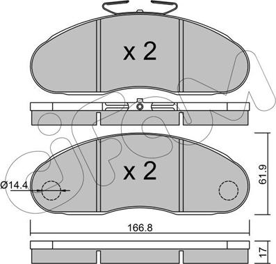 BENDIX BPD2296 - Kit pastiglie freno, Freno a disco autozon.pro