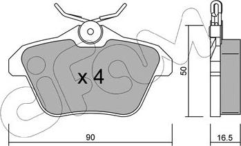 Cifam 822-113-0 - Kit pastiglie freno, Freno a disco autozon.pro