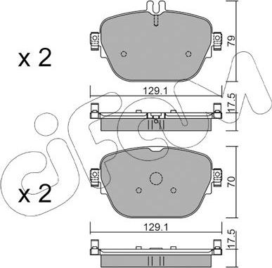 Cifam 822-1138-0 - Kit pastiglie freno, Freno a disco autozon.pro