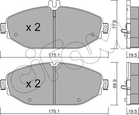 Cifam 822-1132-0 - Kit pastiglie freno, Freno a disco autozon.pro