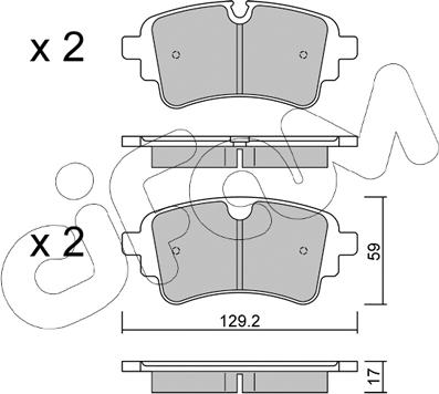 Cifam 822-1129-1 - Kit pastiglie freno, Freno a disco autozon.pro