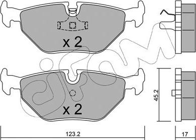 Cifam 822-180-0 - Kit pastiglie freno, Freno a disco autozon.pro