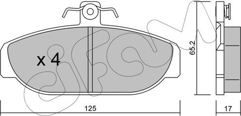 Cifam 822-183-0 - Kit pastiglie freno, Freno a disco autozon.pro