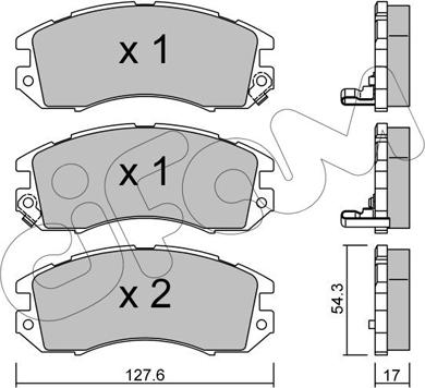 Cifam 822-135-0 - Kit pastiglie freno, Freno a disco autozon.pro