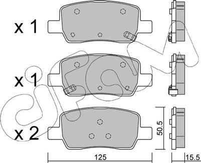 Cifam 822-1304-0 - Kit pastiglie freno, Freno a disco autozon.pro