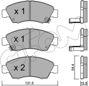 Cifam 822-138-0 - Kit pastiglie freno, Freno a disco autozon.pro