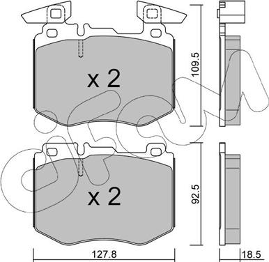 Cifam 822-1388-0 - Kit pastiglie freno, Freno a disco autozon.pro