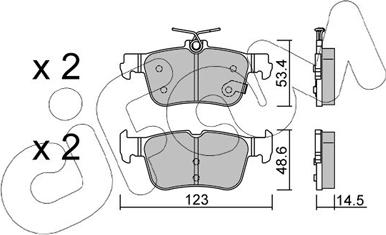 Cifam 822-1332-0 - Kit pastiglie freno, Freno a disco autozon.pro