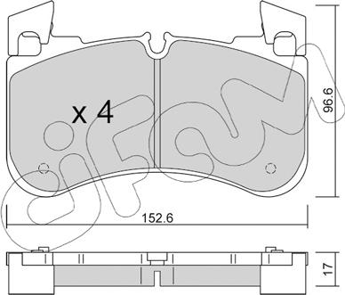 Cifam 822-1251-0 - Kit pastiglie freno, Freno a disco autozon.pro