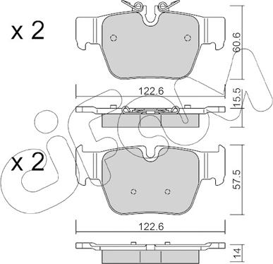 Cifam 822-1267-0 - Kit pastiglie freno, Freno a disco autozon.pro