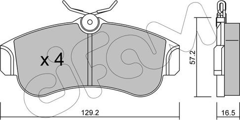 Cifam 822-123-0 - Kit pastiglie freno, Freno a disco autozon.pro