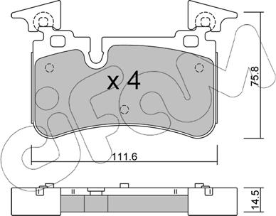 Cifam 822-1223-0 - Kit pastiglie freno, Freno a disco autozon.pro