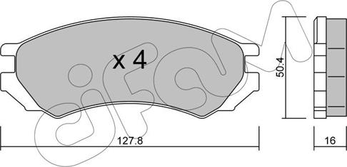 Cifam 822-179-0 - Kit pastiglie freno, Freno a disco autozon.pro