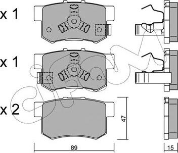 Cifam 822-173-1 - Kit pastiglie freno, Freno a disco autozon.pro