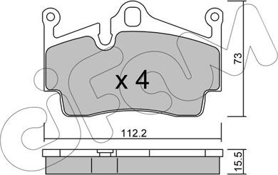 Cifam 822-894-0 - Kit pastiglie freno, Freno a disco autozon.pro