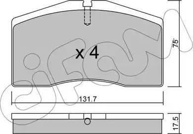 Cifam 822-890-0 - Kit pastiglie freno, Freno a disco autozon.pro