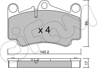 Cifam 822-893-0 - Kit pastiglie freno, Freno a disco autozon.pro