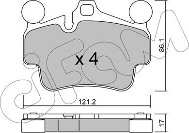 Cifam 822-892-0 - Kit pastiglie freno, Freno a disco autozon.pro