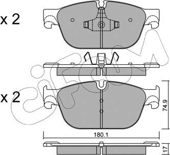 Cifam 822-854-0 - Kit pastiglie freno, Freno a disco autozon.pro