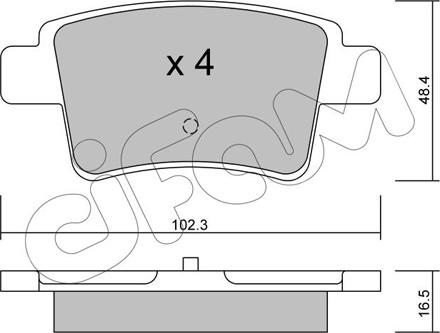 Cifam 822-801-0 - Kit pastiglie freno, Freno a disco autozon.pro