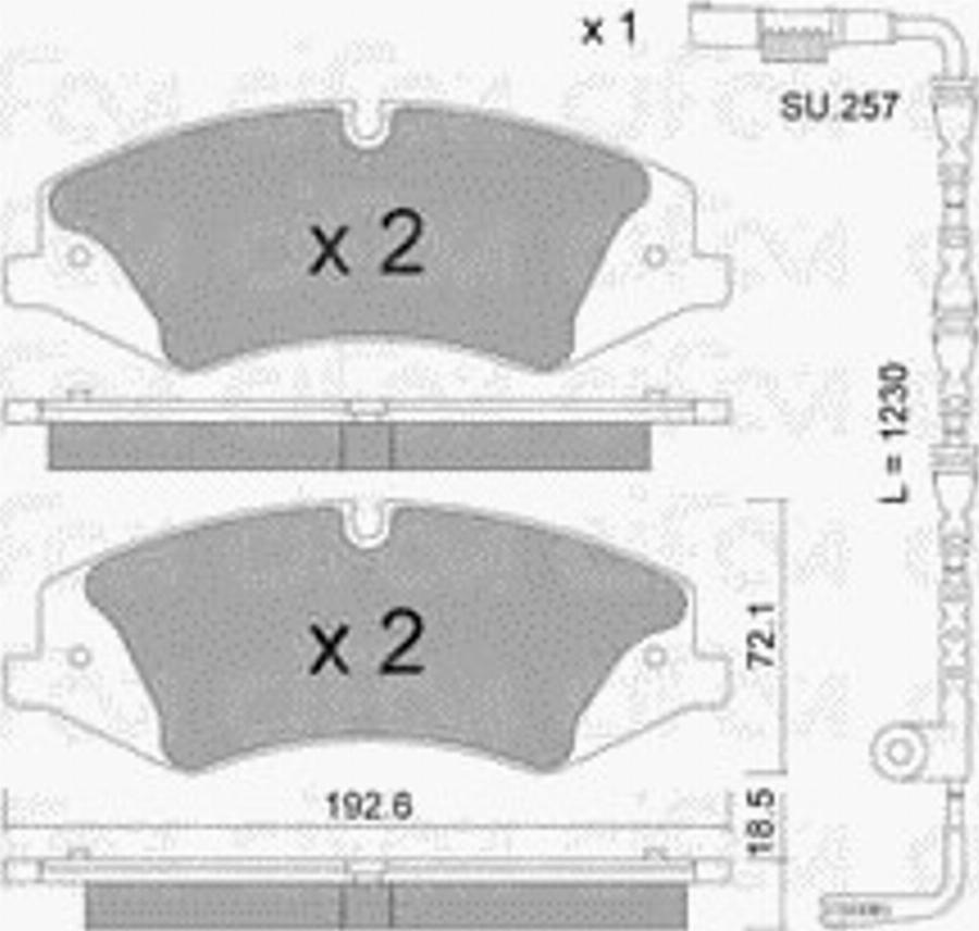 Cifam 8228362K - Kit pastiglie freno, Freno a disco autozon.pro