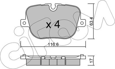 Cifam 822-837-0 - Kit pastiglie freno, Freno a disco autozon.pro