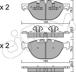 Cifam 822-823-0 - Kit pastiglie freno, Freno a disco autozon.pro