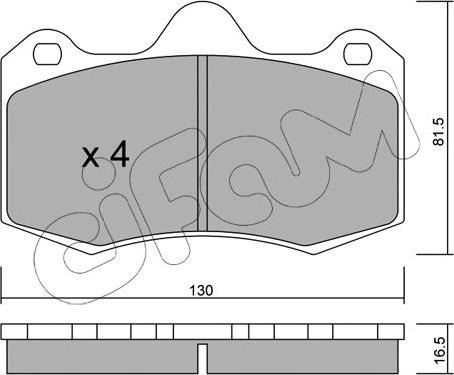 Cifam 822-392-0 - Kit pastiglie freno, Freno a disco autozon.pro