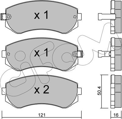 Cifam 822-304-0 - Kit pastiglie freno, Freno a disco autozon.pro