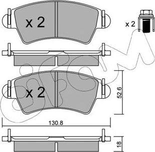 Cifam 822-313-0 - Kit pastiglie freno, Freno a disco autozon.pro