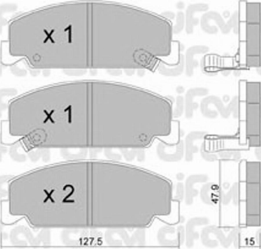 Cifam 822-383-0 - Kit pastiglie freno, Freno a disco autozon.pro