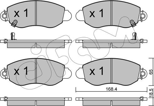 Cifam 822-320-0 - Kit pastiglie freno, Freno a disco autozon.pro