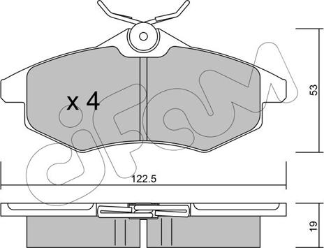 Cifam 822-328-0 - Kit pastiglie freno, Freno a disco autozon.pro