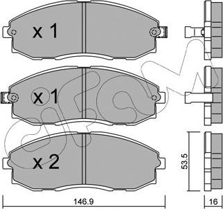 Cifam 822-297-0 - Kit pastiglie freno, Freno a disco autozon.pro