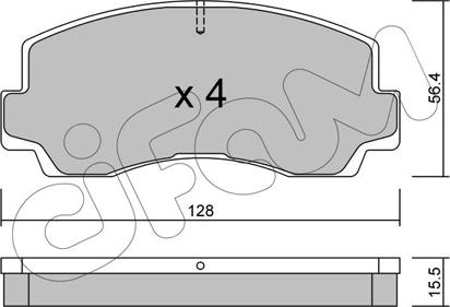 Cifam 822-243-0 - Kit pastiglie freno, Freno a disco autozon.pro