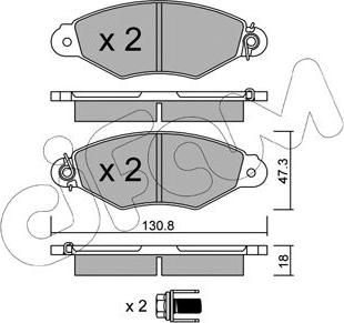 Cifam 822-253-0 - Kit pastiglie freno, Freno a disco autozon.pro