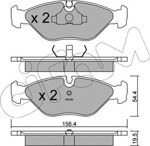 Cifam 822-209-0 - Kit pastiglie freno, Freno a disco autozon.pro