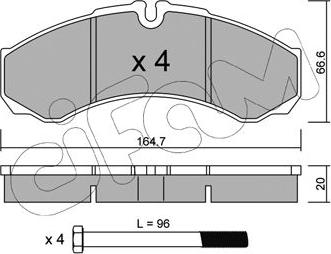 Cifam 822-212-0 - Kit pastiglie freno, Freno a disco autozon.pro