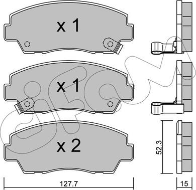 Cifam 822-283-0 - Kit pastiglie freno, Freno a disco autozon.pro