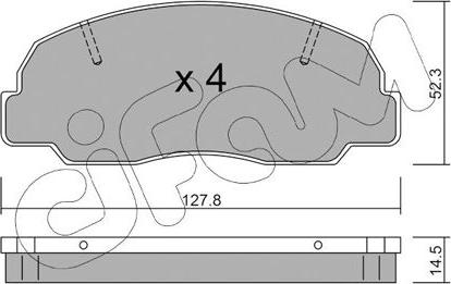 Cifam 822-239-0 - Kit pastiglie freno, Freno a disco autozon.pro