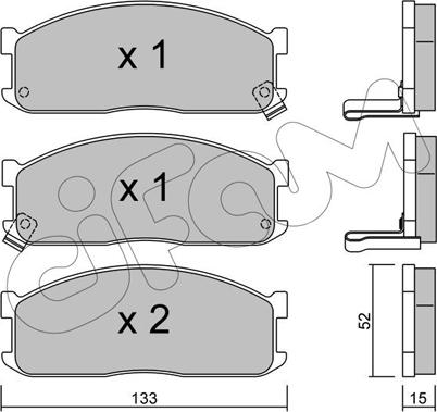 Cifam 822-232-1 - Kit pastiglie freno, Freno a disco autozon.pro