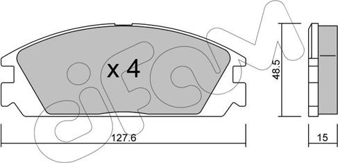 Cifam 822-237-0 - Kit pastiglie freno, Freno a disco autozon.pro